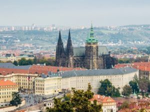 Der Hradschin - die Prager Burg, Ort des Fenstersturzes.